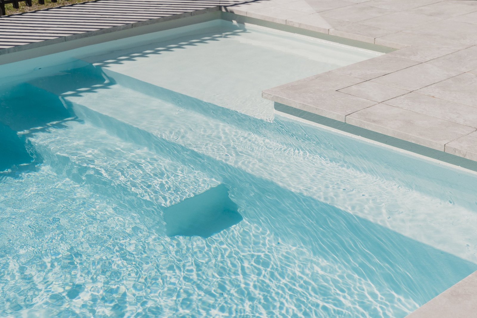 Crystal clear swimming pool